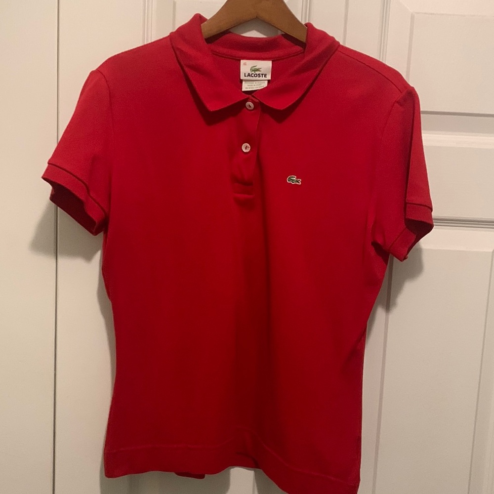 WOMEN'S REGULAR FIT COTTON PIQUÉ POLO, XL RED